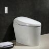 Homary Smart One-Piece Floor Mounted Toilet and Bidet Foot Induction and Automatic Flushing with Seat in White