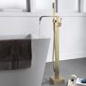 Homary Dree Floor Mounted Tub Filler Single Handle Freestanding Bathtub Faucet Handheld Shower