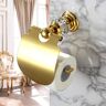 Homary Charles Luxury Wall Mounted Solid Brass Clear Crystal Bathroom Toilet Paper Holder