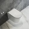 Homary Modern Smart One-Piece Wall-Mounted Elongated Automatic Toilet and Bidet with Seat