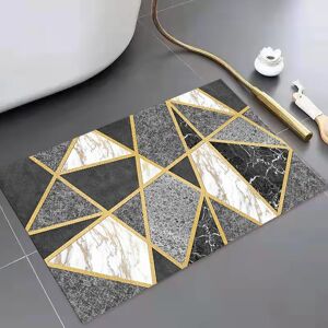 Homary Modern Geometric Non-Slip Soft Bath Mat 16" x 24" Rectangle Abstract Bathroom Rug Homary Modern Geometric Non-Slip Soft Bath Mat 16" x 24" Rectangle Abstract Bathroom Rug