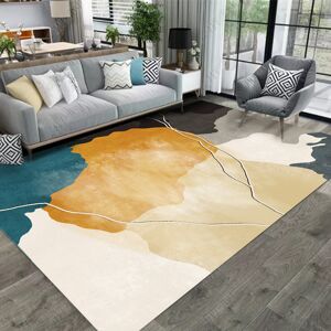 Homary Modern Abstract Ink Rectangle Rug Indoor Area Rug 5' x 7' Homary Modern Abstract Ink Rectangle Rug Indoor Area Rug 5' x 7'