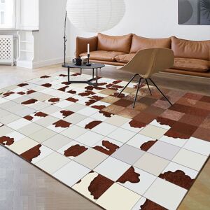 Homary 5' x 7' Modern Checkered Area Rug Geometric Decorative Carpet for Living Room Bedroom Homary 5' x 7' Modern Checkered Area Rug Geometric Decorative Carpet for Living Room Bedroom