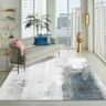 Homary 8' × 10' Modern Ink Painting Gray & Ink Blue Rectangle Area Rug