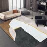 Homary Modern Abstract Geometric Faux Cashmere Indoor Area Rug 5' x 8' Living Room Bedroom