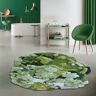 Homary 31.5" Green Moss Rug 3D Tufted Wool Handmade Colorful Forest Carpet Bedside Living Room