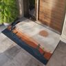 Homary 2' x 3' Modern Rectangle Art Doormat Non-Slip Nature Sun Pattern Front Door Mat
