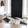 Homary 2' x 3' Morden Geometry Non-slip Front Door Mat PVC Entryway Rug