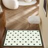 Homary 2' x 3' 2PCS Morden Waterproof Abstract Non-slip Front Door Mat Entryway Rug Set