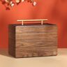 Homary Modern Natural 4-Tier Jewelry Box with Storage Shelves