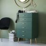 Homary Narre Modern Wood Dresser with 4 Drawers in Green Storage Chest for Bedroom