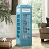 Homary Phone Booth-Shaped Retro Kid's Bookcase England Style