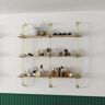 Homary 3-Tier Luxury Floating Shelves Wall Shelf in MDF Wall Mounted Shelves