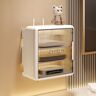 Homary Morden White Mount & Desktop Router Box Cable Management Decorative Storage Shelf