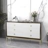 Homary 59.1" Modern Bedroom Dresser with 6 Drawers Cabinet for Storage in Gold