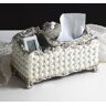 Homary Traditional Resin Remote Control Holder Tissue Storage Box Desktop Organization Decor