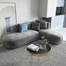Homary 104.3'' L-Shaped Sectional Corner Modern Modular Sofa with Pillows in Gray