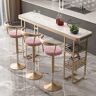 Homary 40.9" Bar Stool with Backrest Velvet Upholstery Bar Height with Footrest Pink Bar Chair