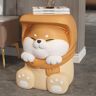 Homary Cute Dog Side Table Floor Resin End Table Footstool for Living Room