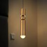 Homary Mini Cylinder Single-Light Minimalist Pendant Light in Gold