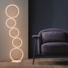 Homary Multi-Head White Integrated LED Floor Lamp Geometric Standing Light