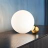 Homary 1-Light White Globe Table Lamp with Gold Globe Base