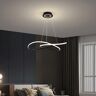 Homary Minimalist LED Pendant Light Circa Design Hanging Light in Black