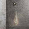Homary Minimalist Hanging Wall Light 1-Light Clear Armed Sconce Crystal Indoor Wall Lighting