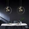 Homary Bubi Black Pendant Light Minimalist Glass Globe LED 5-Light for Dining Room