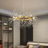 Homary Mid Century Modern 12-Light Crystal Firework Sputnik Chandelier Pendant Ceiling Light