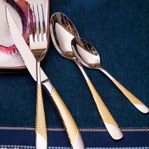 Homary 16 Pieces Stainless Steel Flatware Set Cutlery Set, Service for 4 Homary 16 Pieces Stainless Steel Flatware Set Cutlery Set, Service for 4