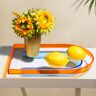 Homary Modern Clear Acrylic Serving Tray Novelty Decorative Tray