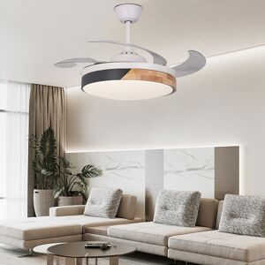 Homary Nordic 42" LED Ceiling Fans Light 6-Speed Reversible Blades with Remote Control