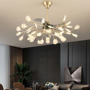 Homary 37" Firefly Ceiling Fans with 42-Lights 6-Speed Reversible with Remote Control Decor