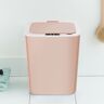Homary Pink Intelligent Touchless Sensor Trash Can with Odor-Absorbing Deodorizer Area