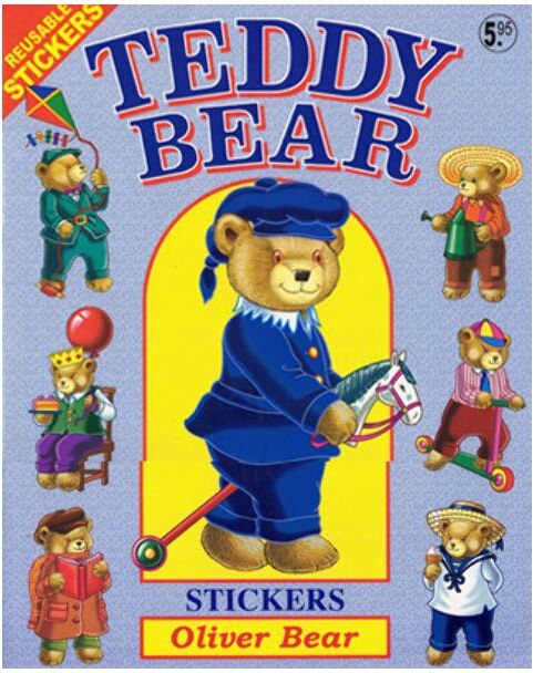 Teddy Bear Sticker Book - 10 Pages  12" x 9.5"