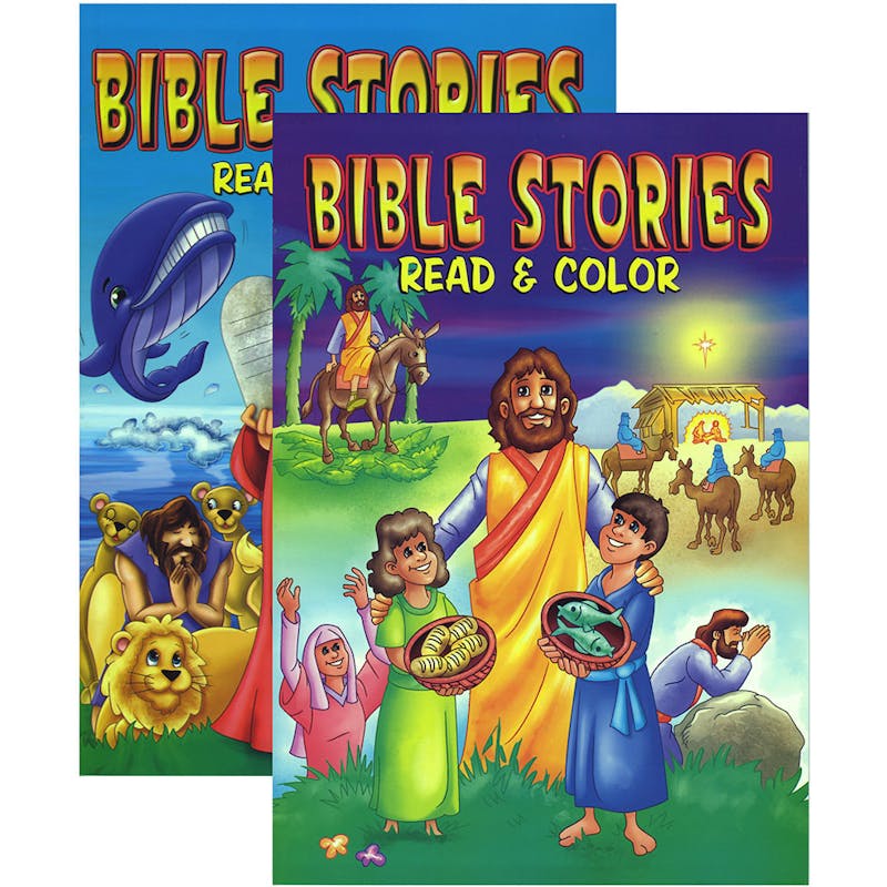 Bible Stories Coloring Books - 64 Pages  48 Count