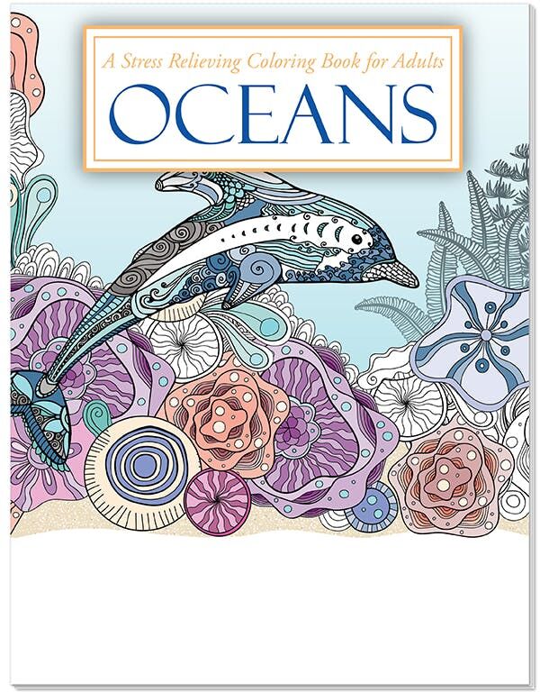 Adult Coloring Books - Oceans  24 Pages