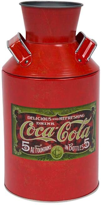 Coca Cola Tin Cans - 8"  Red