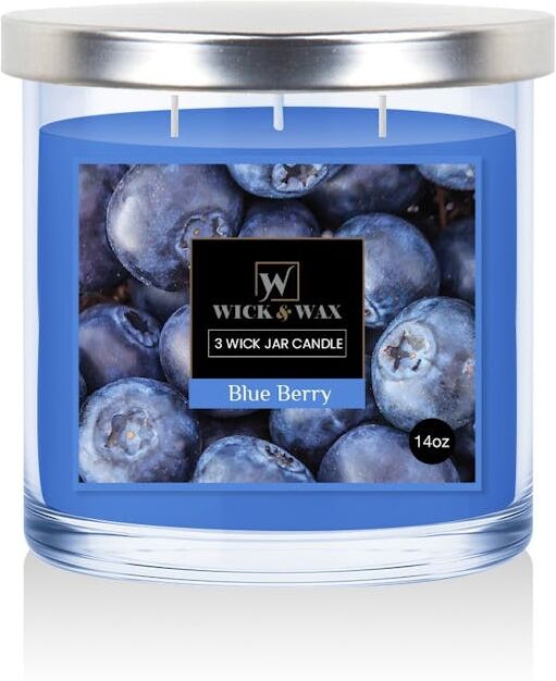 3-Wick Jar Candles - Blueberry  14oz