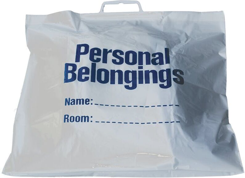 Personal Belongings Bags - Snap Close  Label