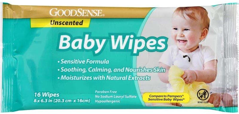 Baby Wipes - Unscented  16 Pack