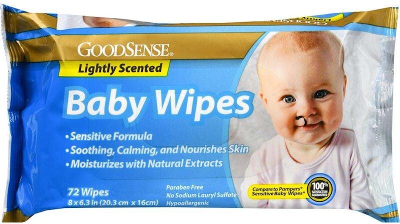 Baby Wipes - Lightly Scented  72 Pack