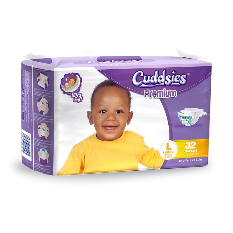 Premium Ultra Soft Diapers - Large  22-31 Lbs.