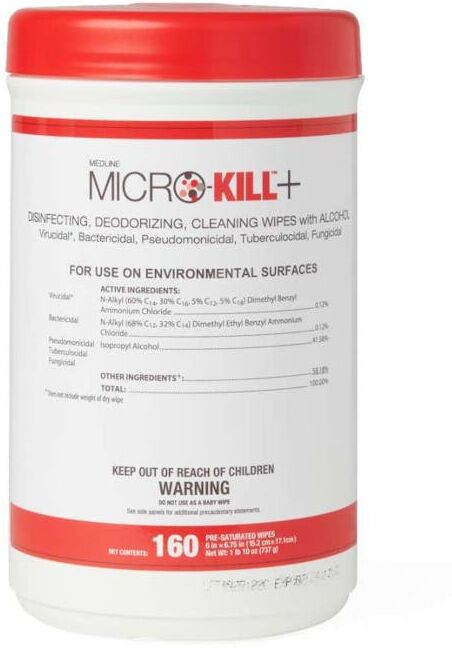 Micro-Kill Plus Disinfecting Wipes - 160 Pack