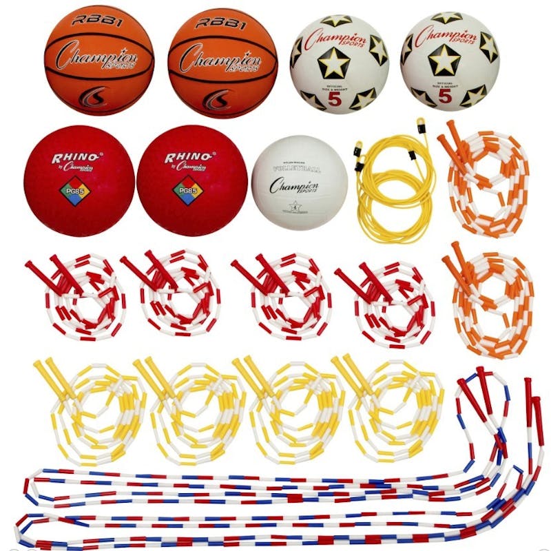 Playground Sports Equipment Kit - Assorted Balls & Jump Ropes
