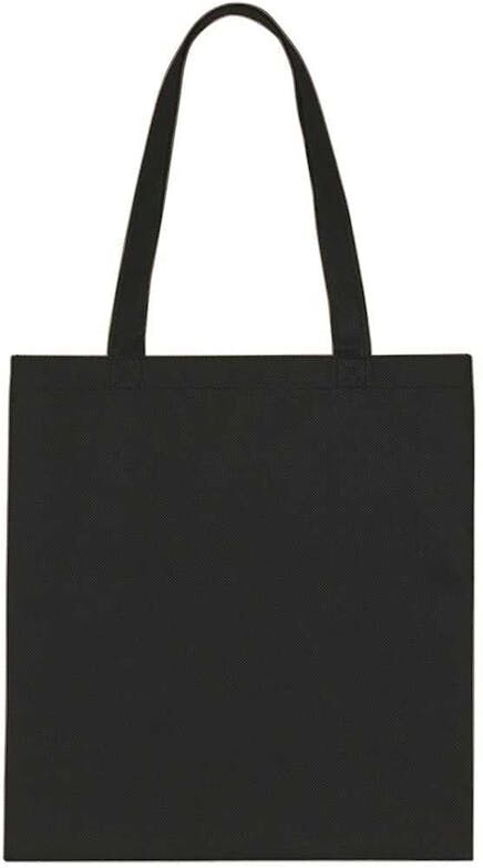 Recycled Shopping Totes - Black  Non-Woven