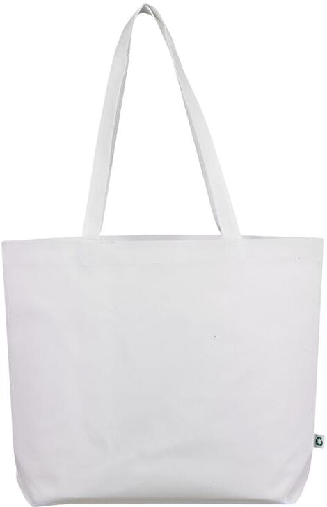 Jumbo Shopping Tote Bag - White