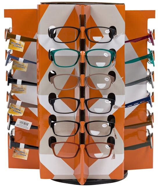 Assorted Reading Glasses - Counter Display  Clear Frame