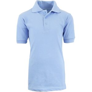 Boys' School Uniform Polo Shirts - Sizes 4-7  Light Blue